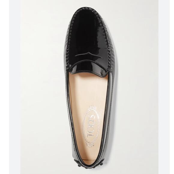 Tod’s City Gommino Patent Leather Loafers Black Size 38.5 Italy / 8.5 US - Picture 7 of 13